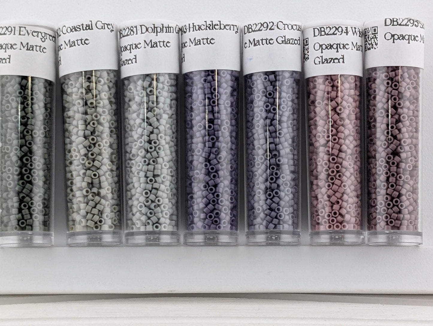 Delica Seed Bead Kit – Matte Glazed 14 Color Set | Size 11/0 Japanese Glass Beads