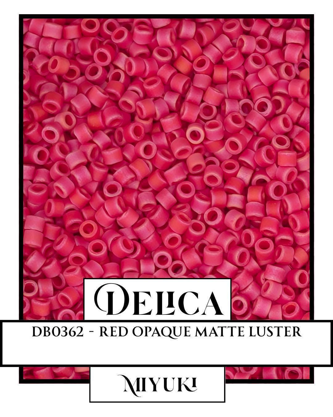 Miyuki Delica Beads – Red Glass Seed Beads | Premium Uniform Seed Bead Package
