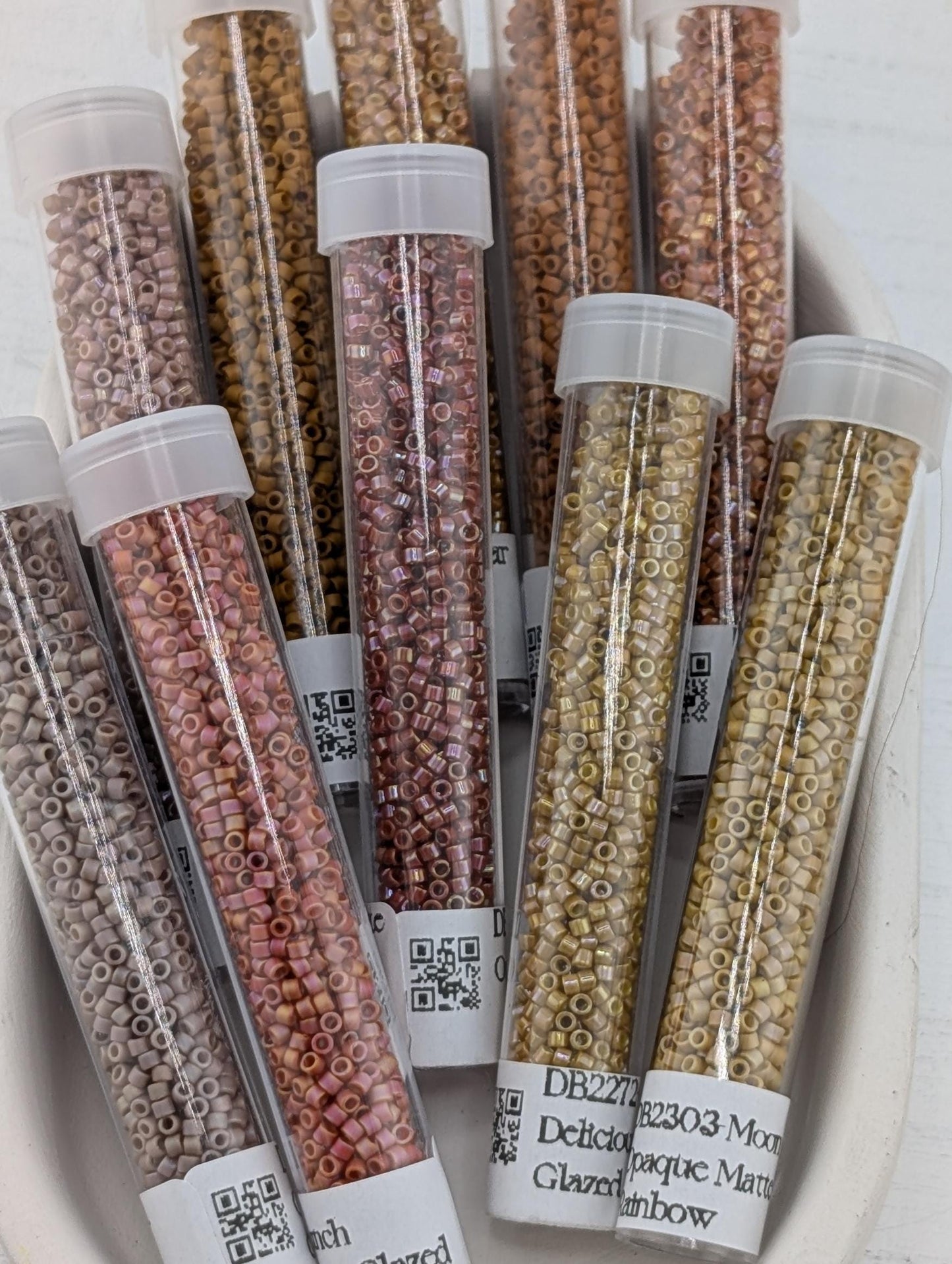 Miyuki Delica Beads 10 Color Set - Velvet Harvest Palette | Matte Glazed Finish Beads