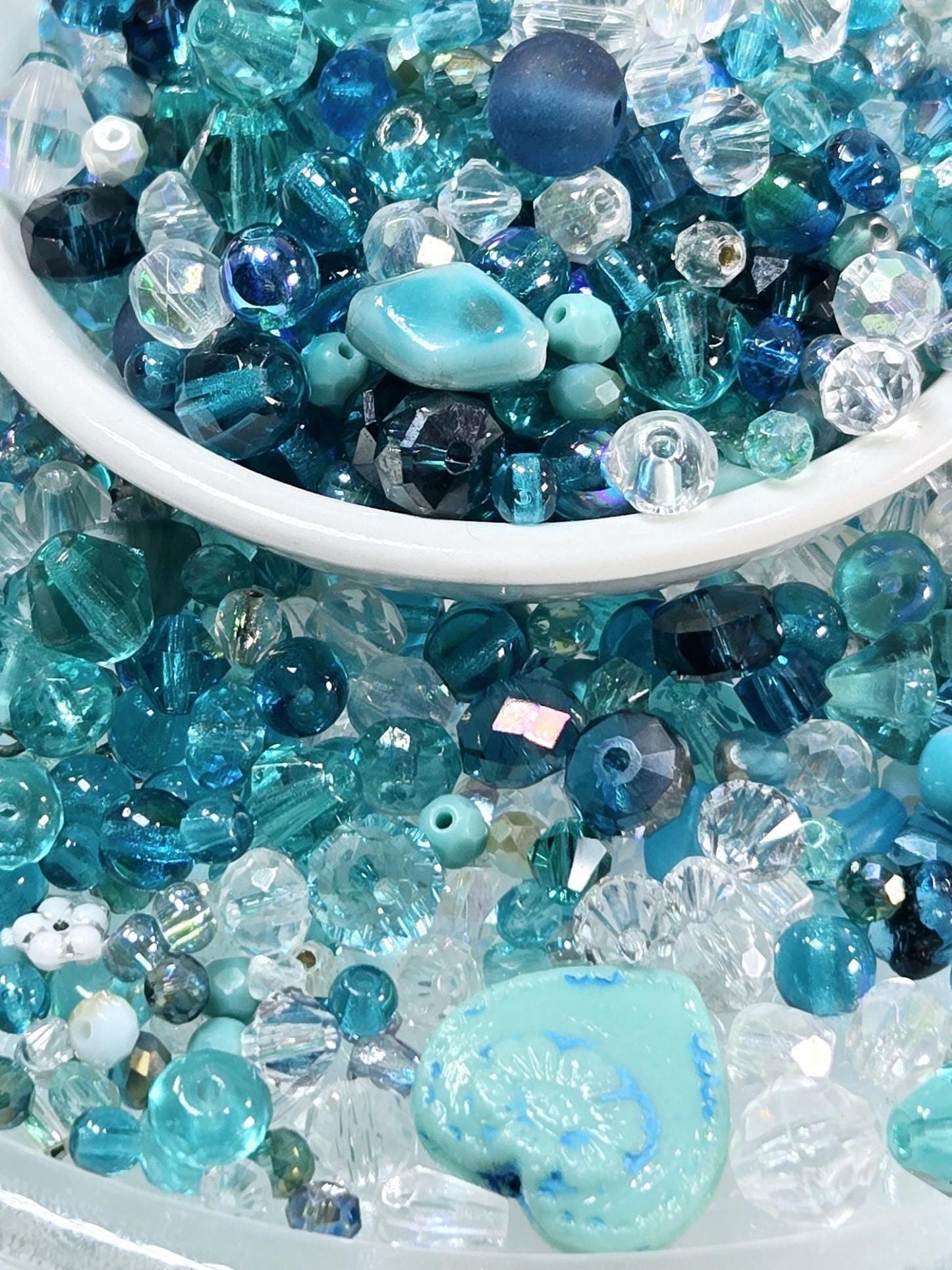 Glass Bead Soup Mix – Assorted Glass Beads & Mixed Color Beads 30g Package