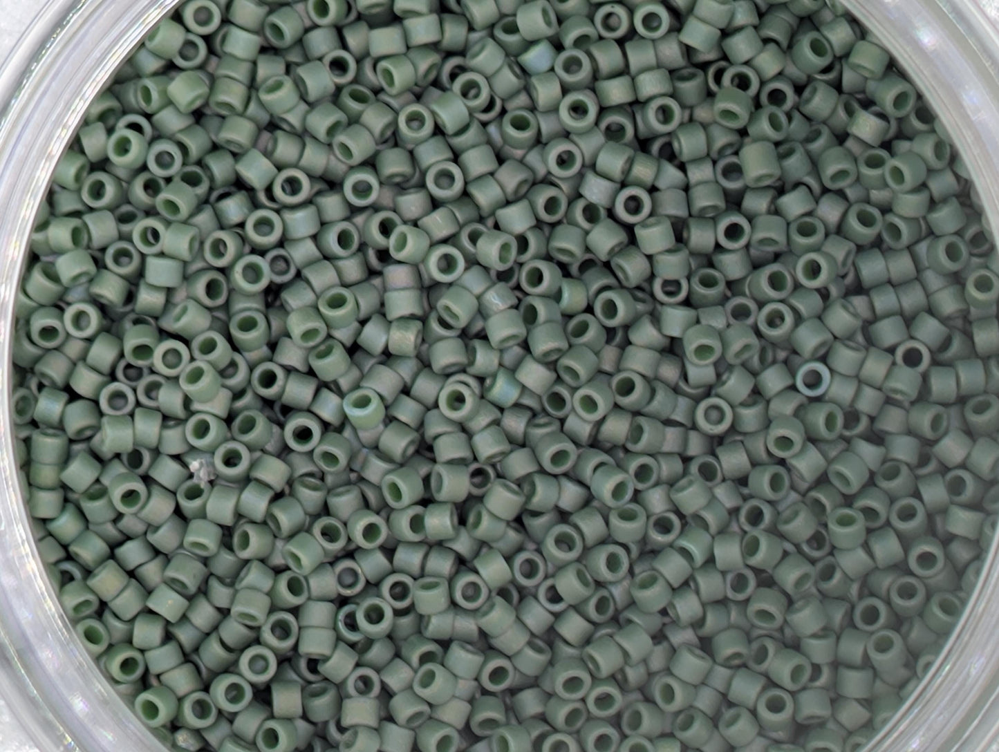Miyuki Delica Beads | Emerald Gradient Green Bead Palette - Matte Opaque Rainbow Finish