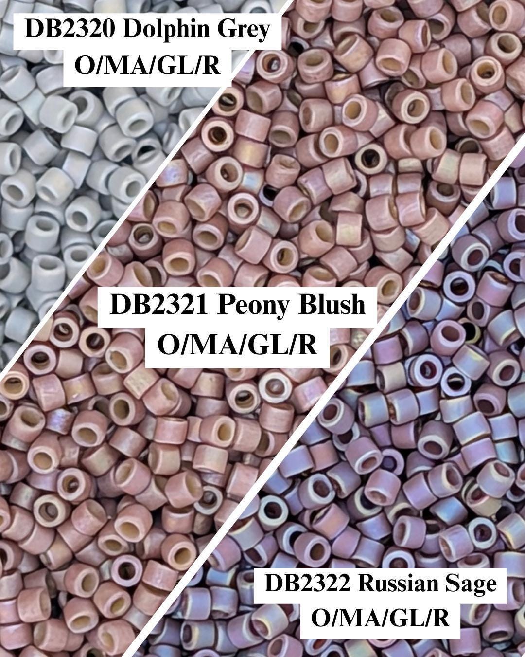 Matte Glazed Delica Beads - Premium 19 Color Seed Bead Kit | Japanese Glass Tubes