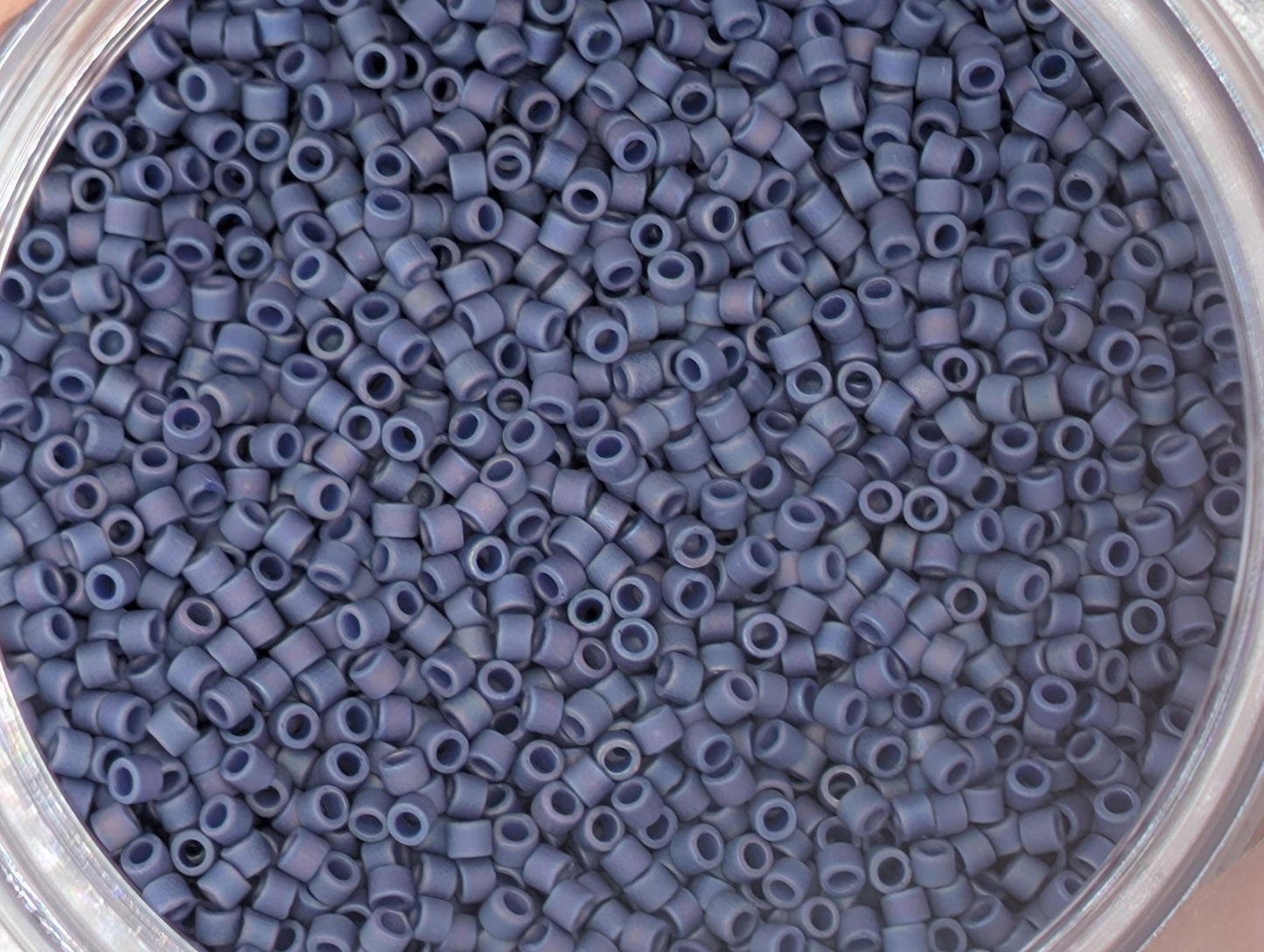 Miyuki Delica Beads - 3-Color Matte Opaque Glazed Rainbow Finish Palette Tubes