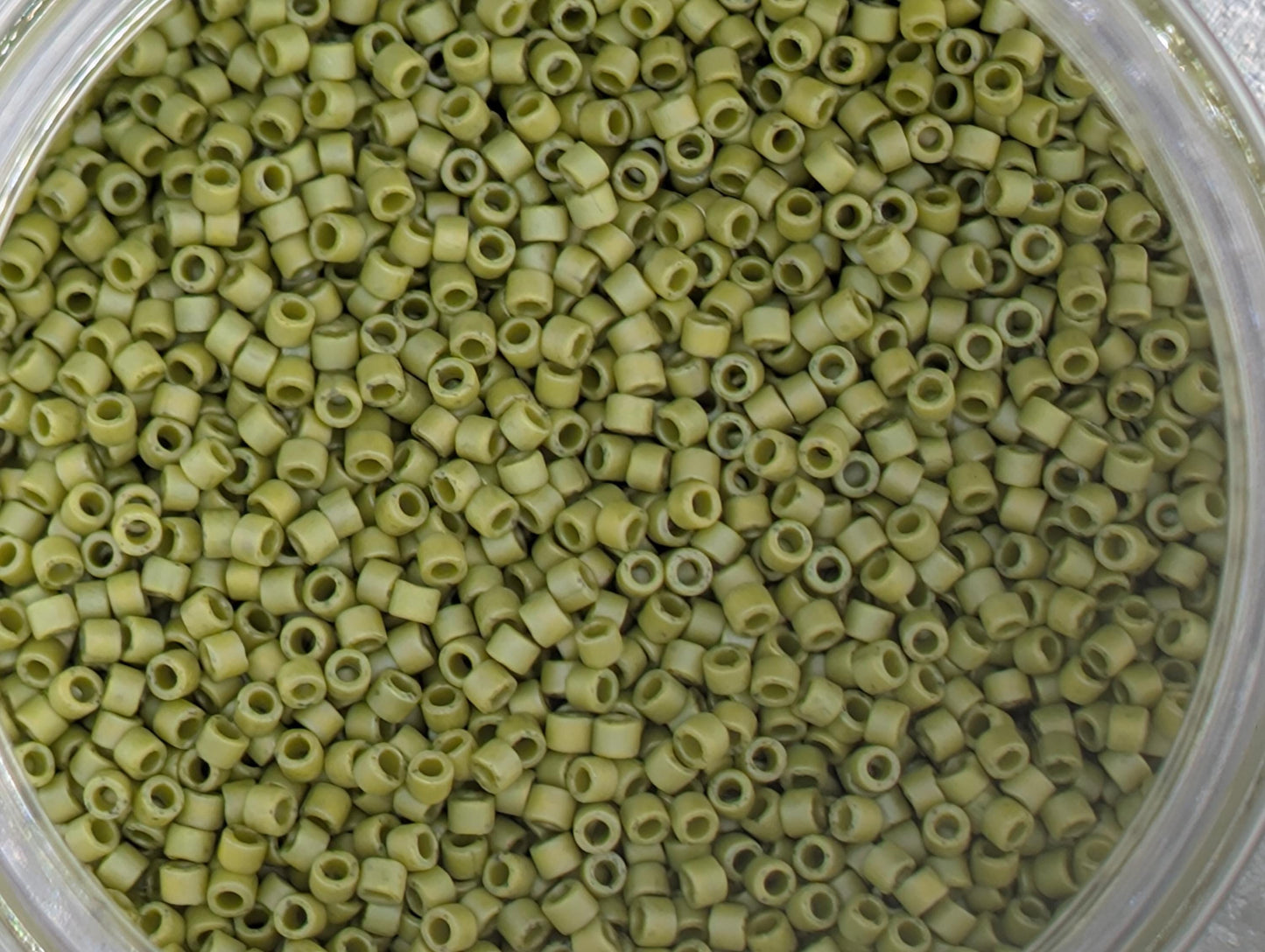 Miyuki Delica Beads | Emerald Gradient Green Bead Palette - Matte Opaque Rainbow Finish