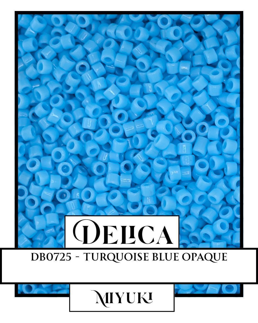 Miyuki Delica Beads 11/0 Turquoise Seed Beads – Japanese Glass Seed Bead Package