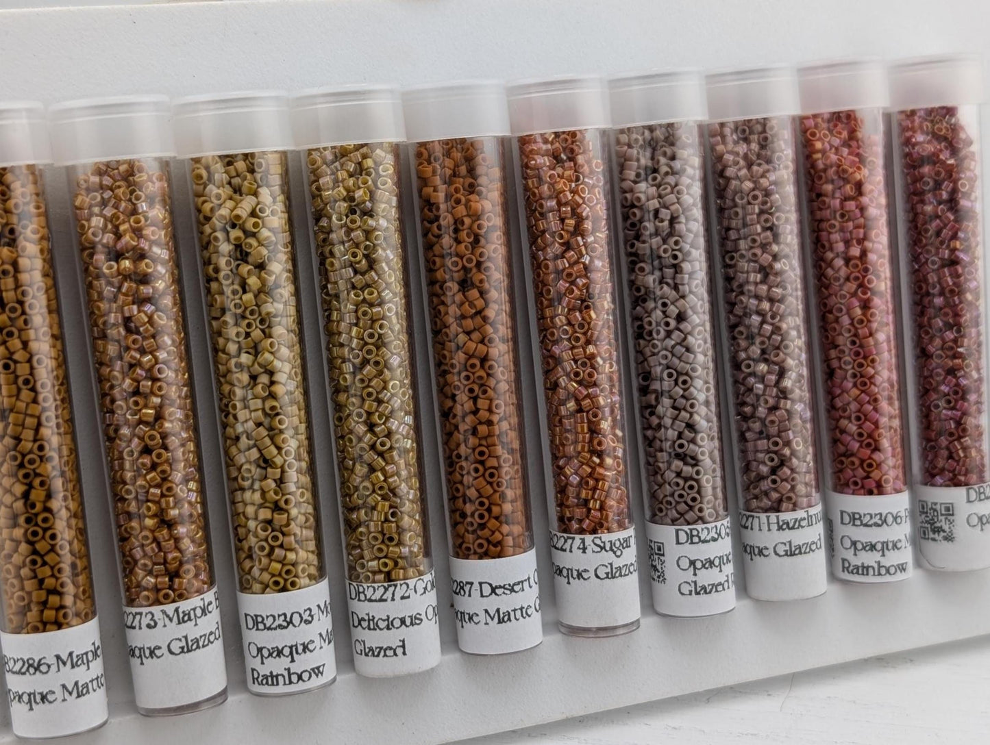 Miyuki Delica Beads 10 Color Set - Velvet Harvest Palette | Matte Glazed Finish Beads