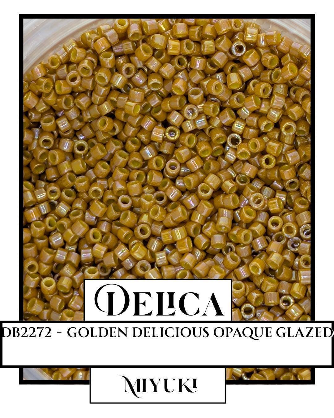 Miyuki Delica Beads - Golden Delicious Size 11/0 Glass Seed Beads | 7g Resealable Bag
