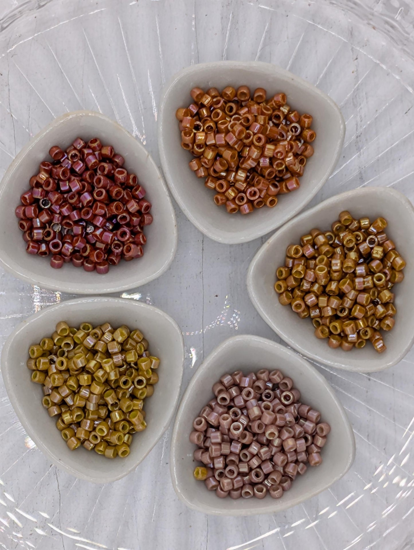 Delica Seed Beads | Premium 11/0 Size Beads - Opaque Glazed Jewelry Making Kit