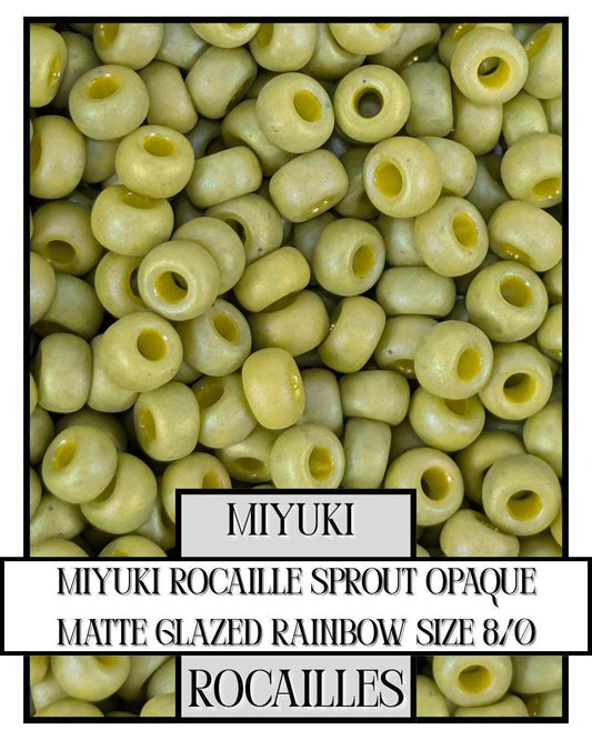Miyuki Rocaille Beads – Opaque Matte Glazed Rainbow Size 8/0 Unique Seed Beads