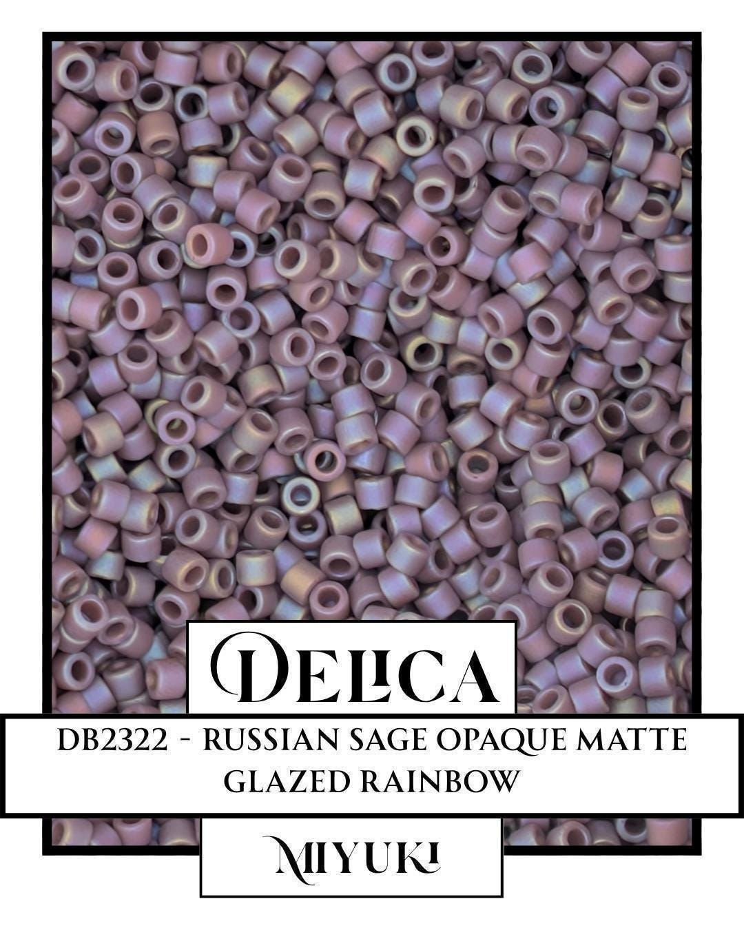 Miyuki Delica Beads - 11/0 Seed Bead Kit | Russian Sage Opaque Matte Glazed Rainbow