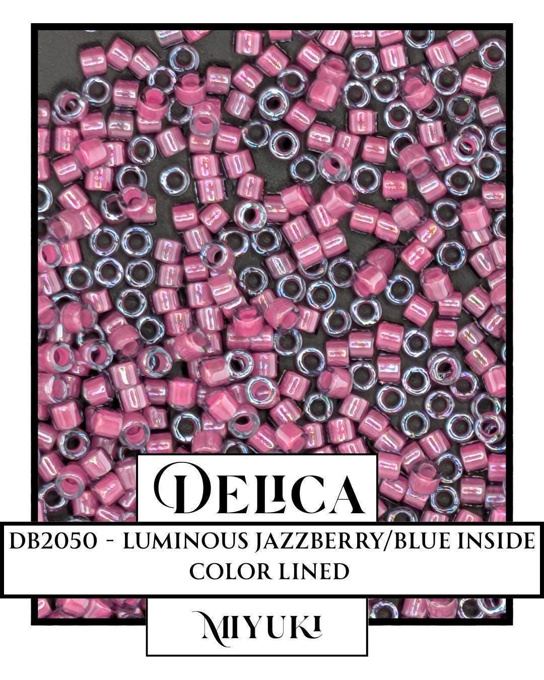 Miyuki Delica Beads - Luminous Jazzberry 11/0 Seed Beads 7g Package