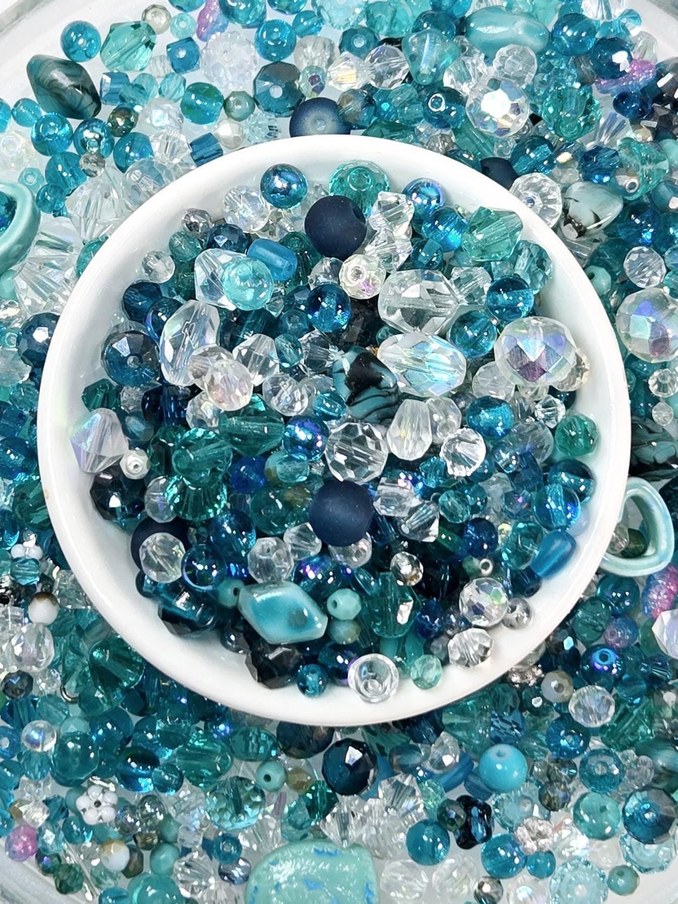 Glass Bead Soup Mix – Assorted Glass Beads & Mixed Color Beads 30g Package