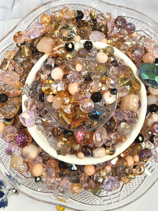 Pink Bead Mix – Glass Bead Soup Assortment for Creative Jewelry Beads & Craft Supplies Pink