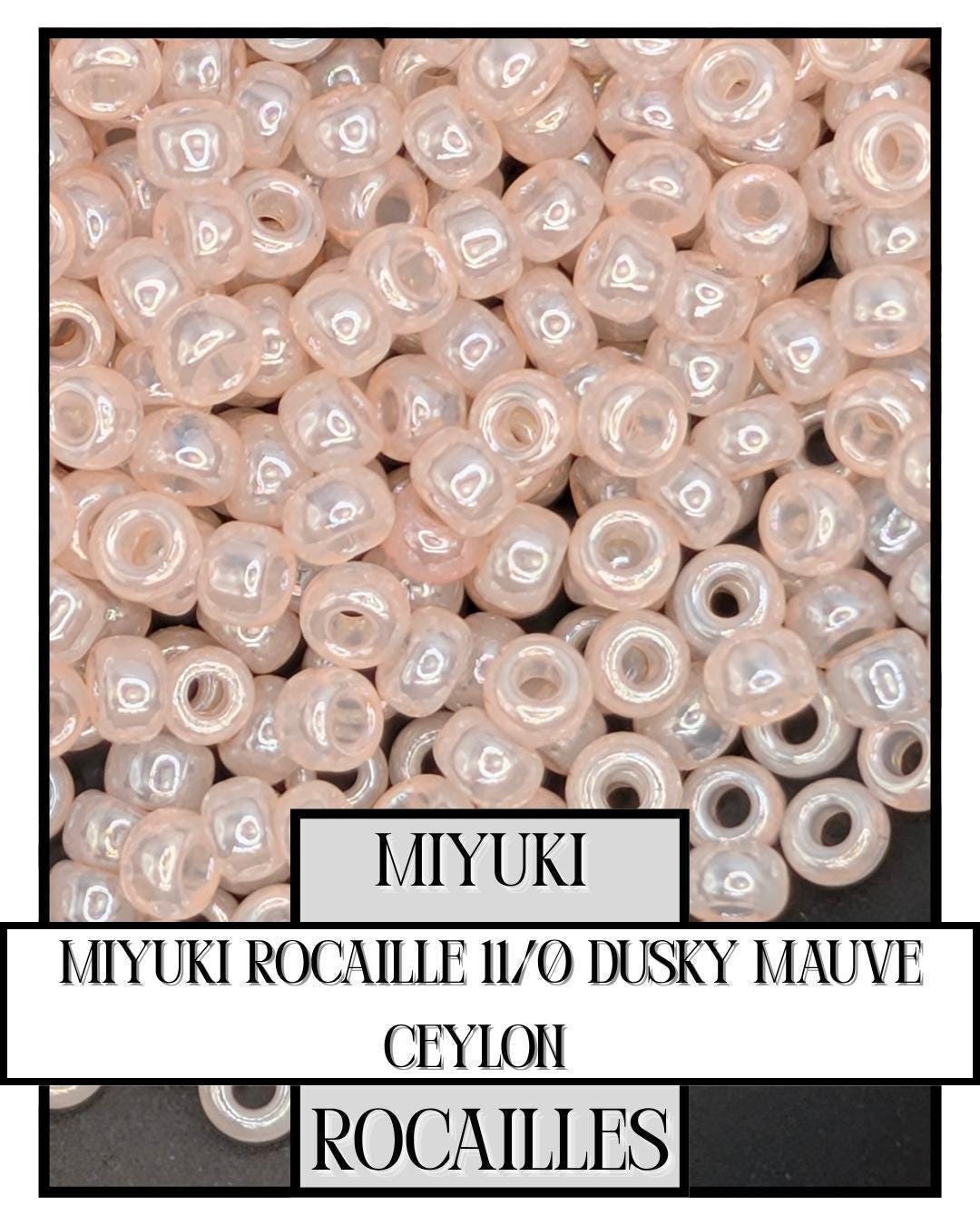 Miyuki Rocaille Beads 11/0 Japanese Seed Beads | Dusky Mauve Crafting Supplies
