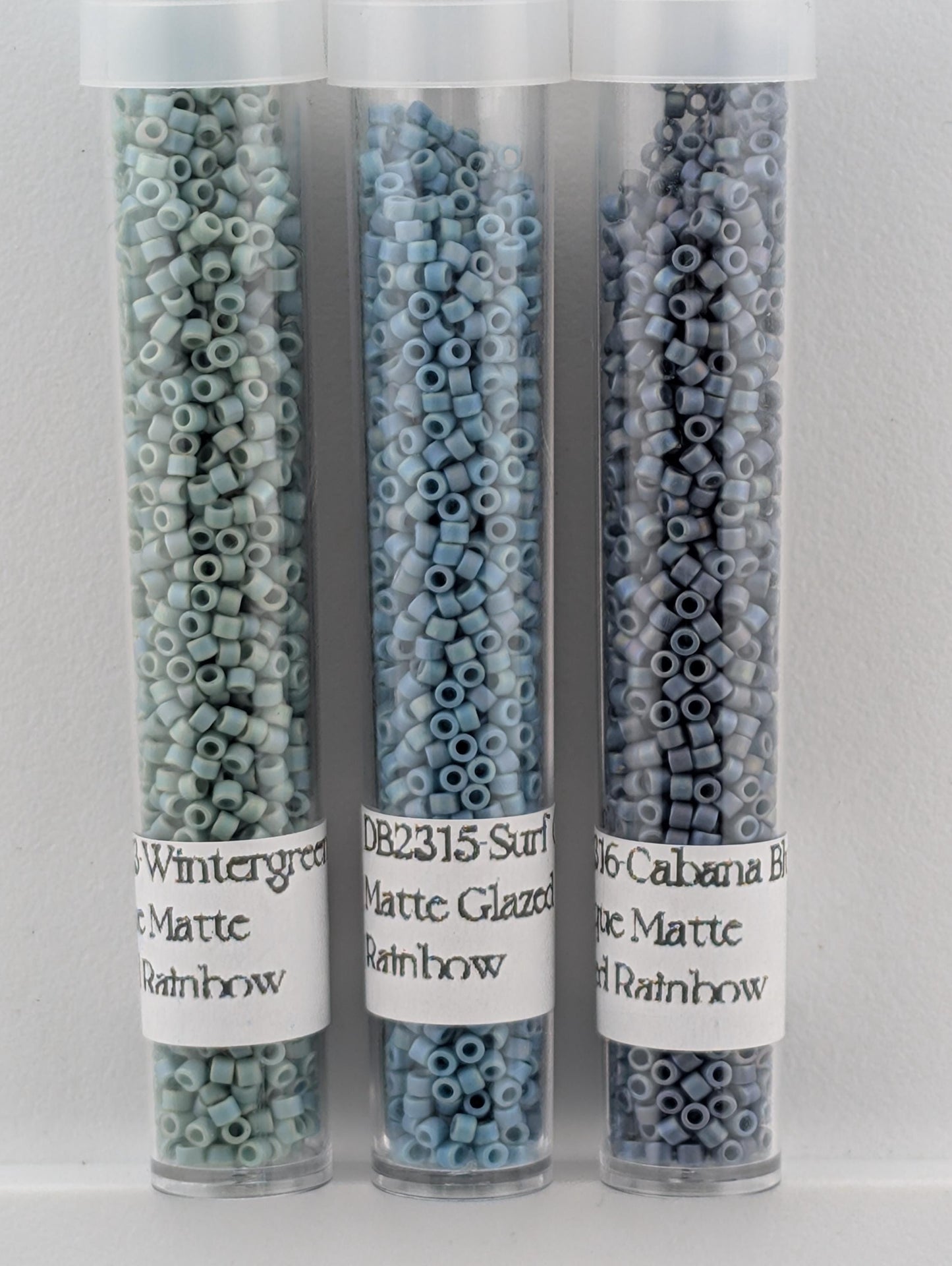 Miyuki Delica Beads | Coastal Glaze Palette 3-Color Set - Matte Opaque Glazed Finish