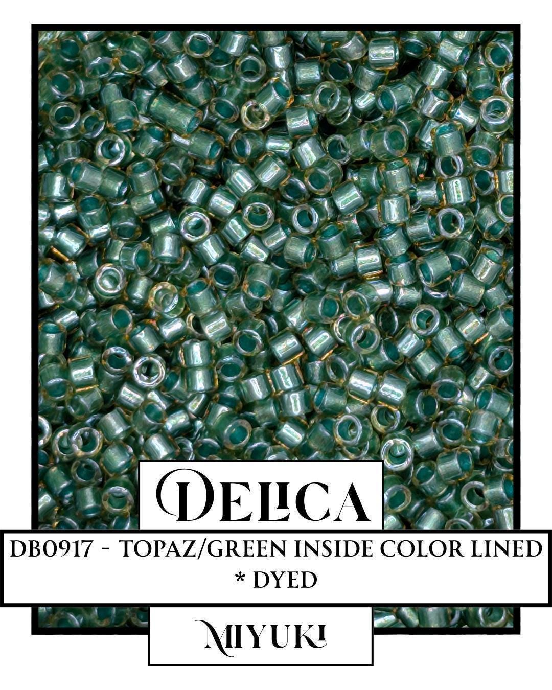 Miyuki Delica Beads 11/0 Size – Topaz Color Glass Seed Beads | Resealable Mylar Bag
