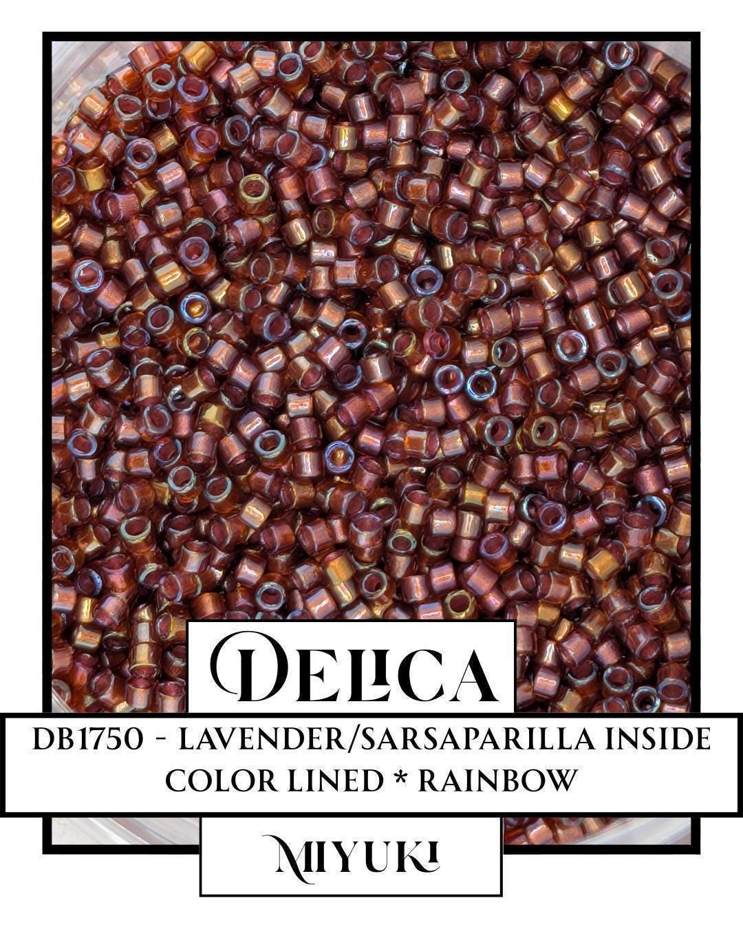 Miyuki Delica Beads - Lavender Sarsaparilla Glass Seed Beads Size 11/0 in Resealable Bag