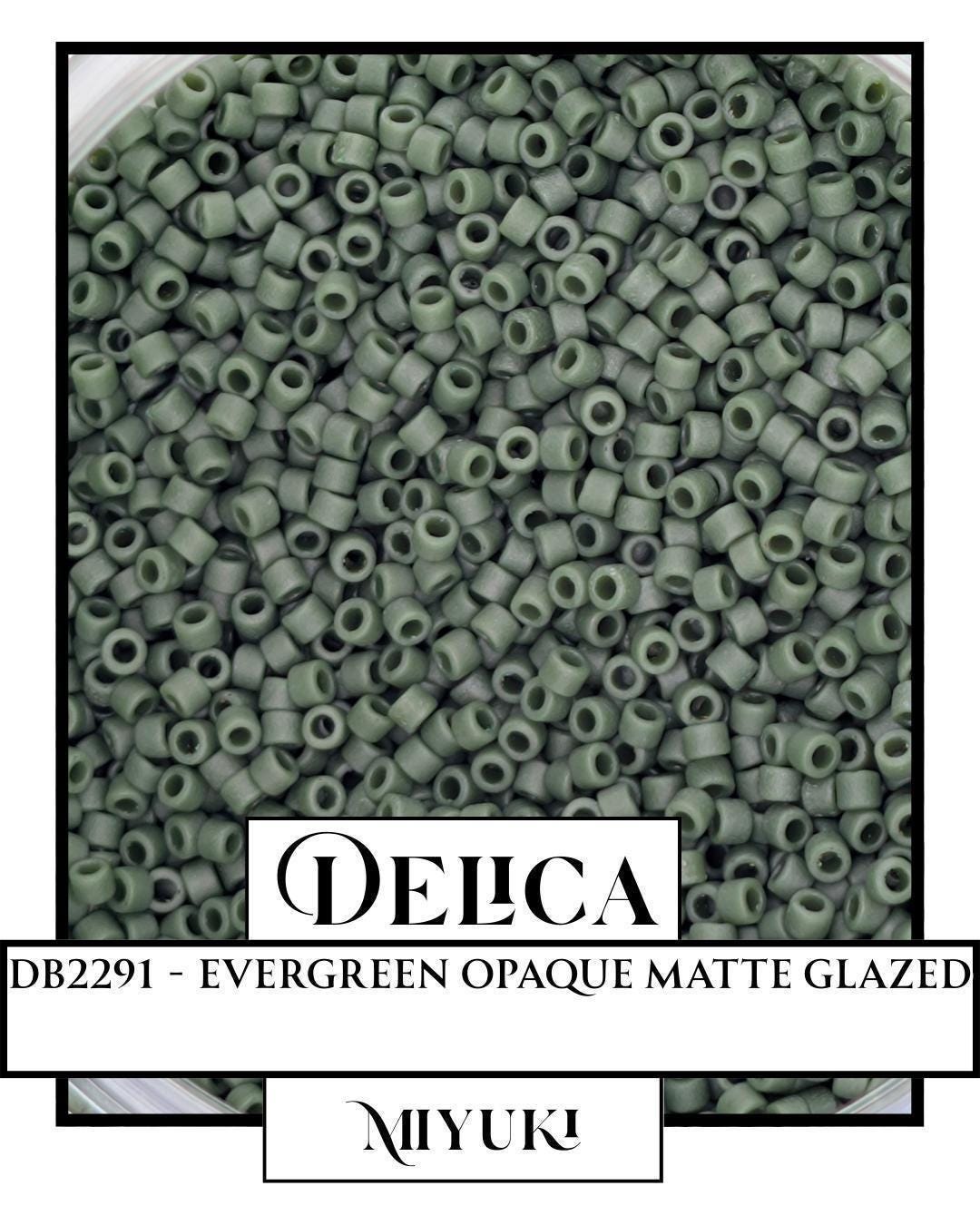 Miyuki Delica Beads 11/0 Evergreen Matte Beads - Premium Seed Bead Supplies