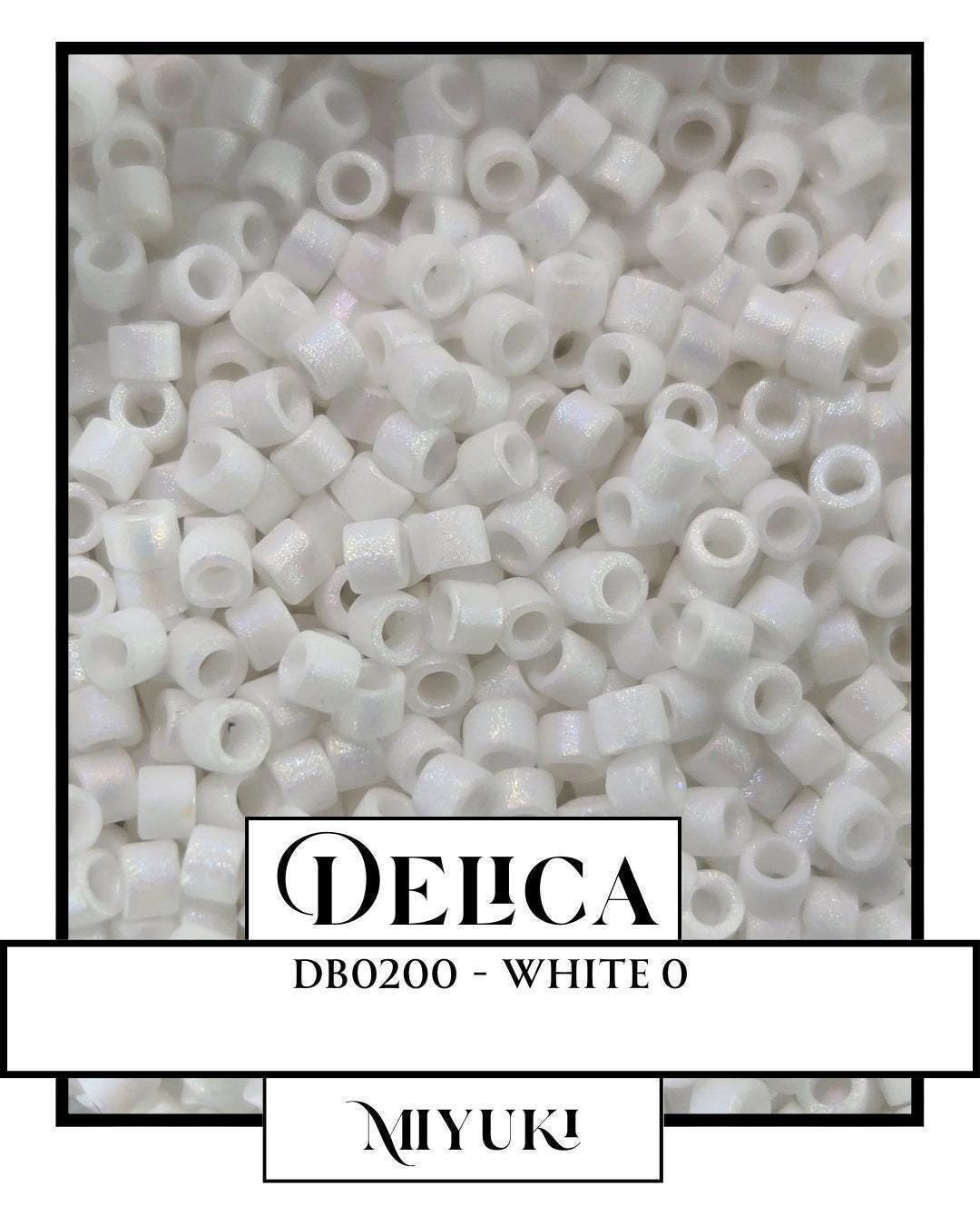 Miyuki Delica Beads – Opaque White Seed Beads Size 11 for Jewelry Making