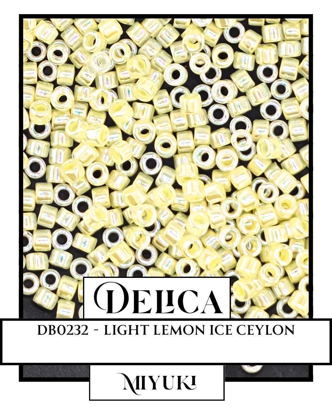 Miyuki Delica Beads - Size 11/0 Japanese Glass Seed Beads in Resealable Mylar Bag