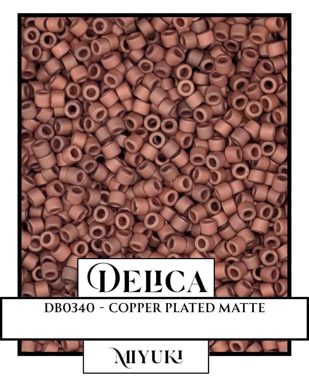 Miyuki Delica Beads - Copper Plated 11/0 Glass Seed Beads | High Quality Crafting