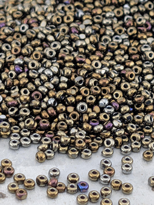 Preciosa Seed Beads – Opaque Golden Bronze 11/0 Glass Beads for Jewelry Making