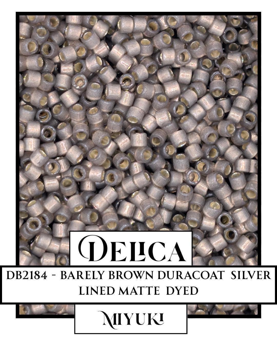 Miyuki Delica Beads – Japanese Glass Seed Beads Size 11/0 | Silver Lined, Duracoat Color