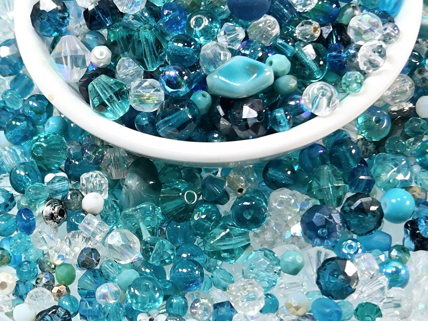 Glass Bead Soup Mix – Assorted Glass Beads & Mixed Color Beads 30g Package