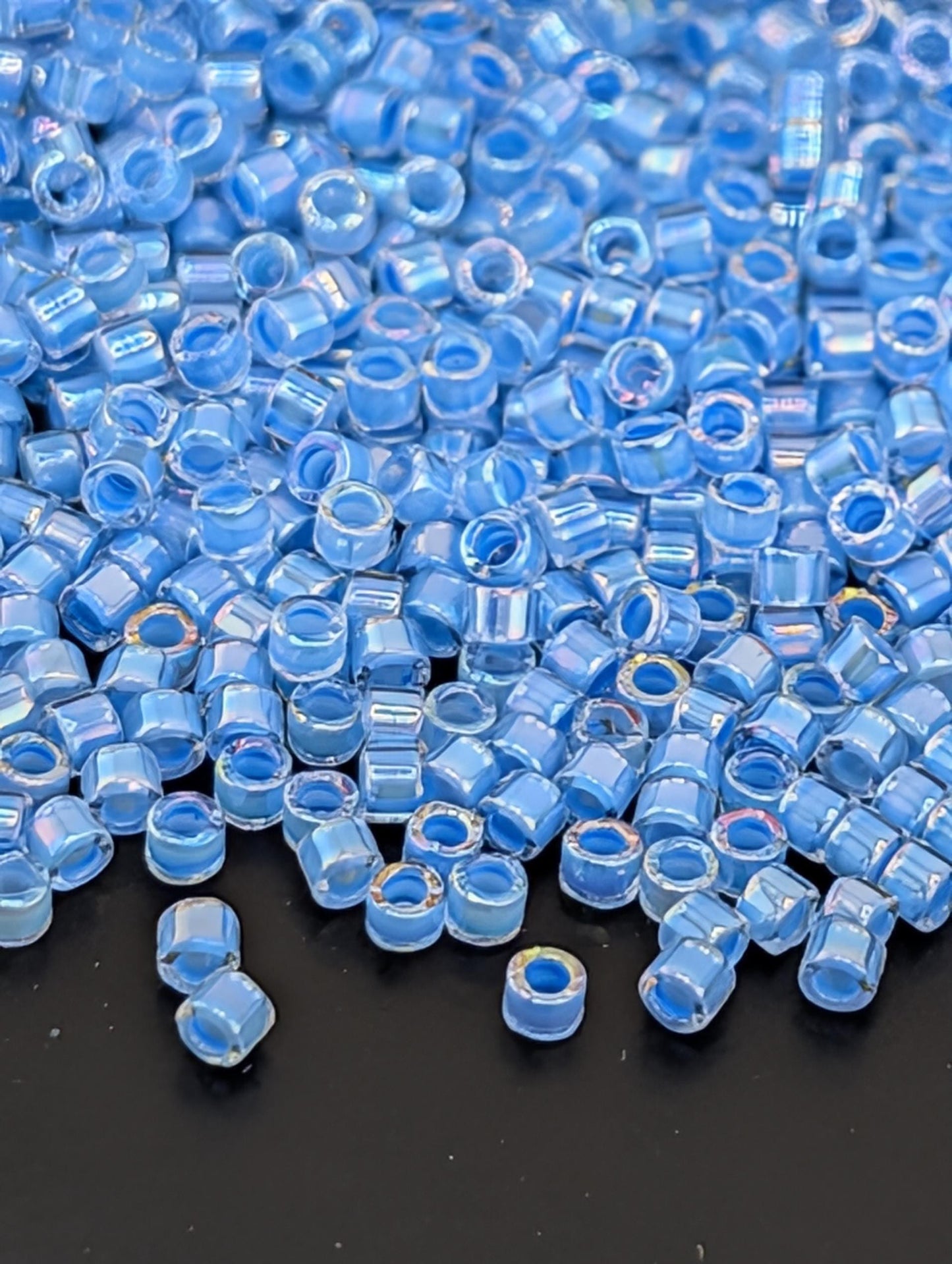 Miyuki Delica Beads – Medium Blue Glass Seed Beads | Premium Crafting Tubes