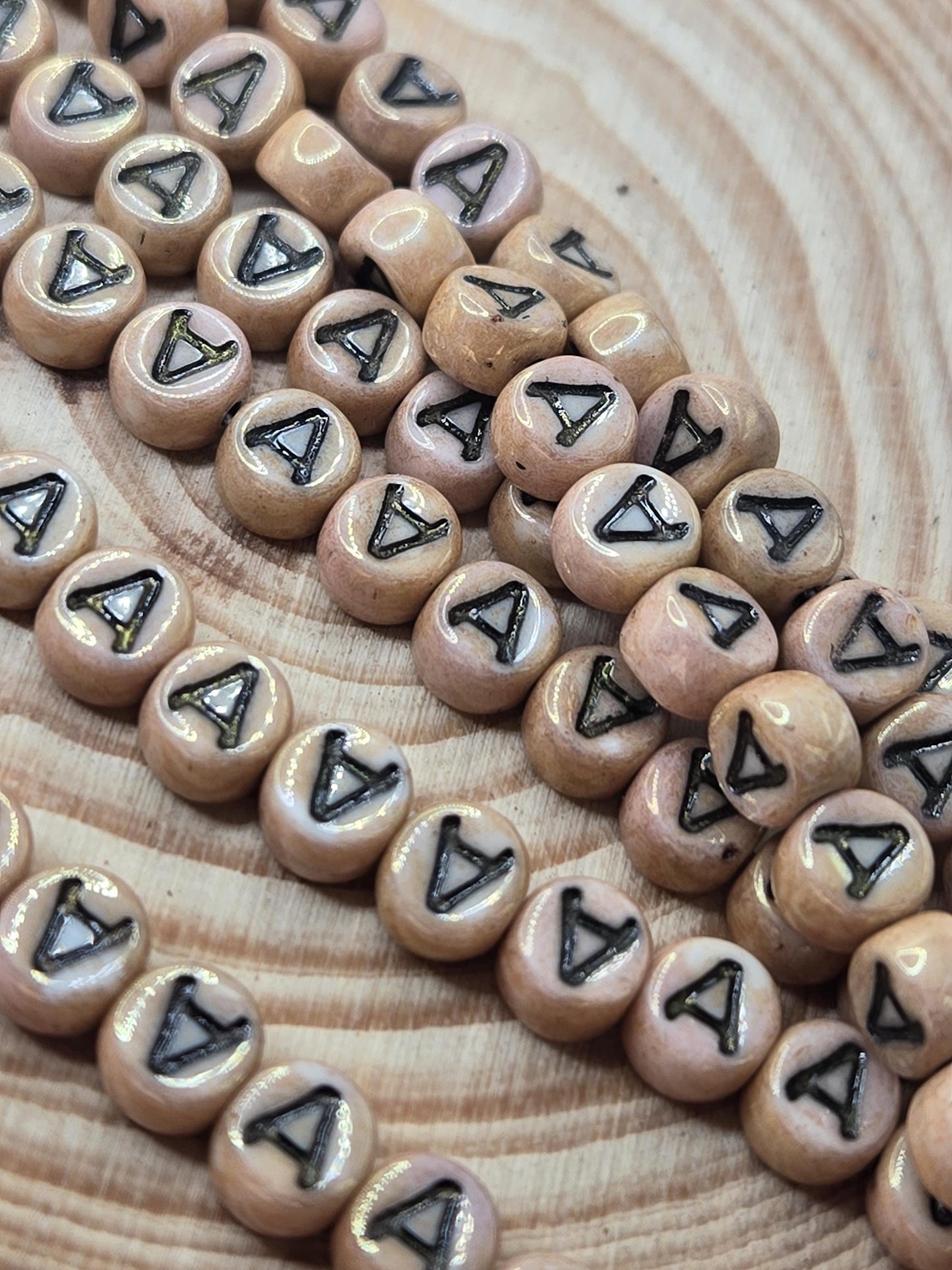 Vintage Czech Beads – 8mm Coin Shaped Glass Beads | Premium Strand