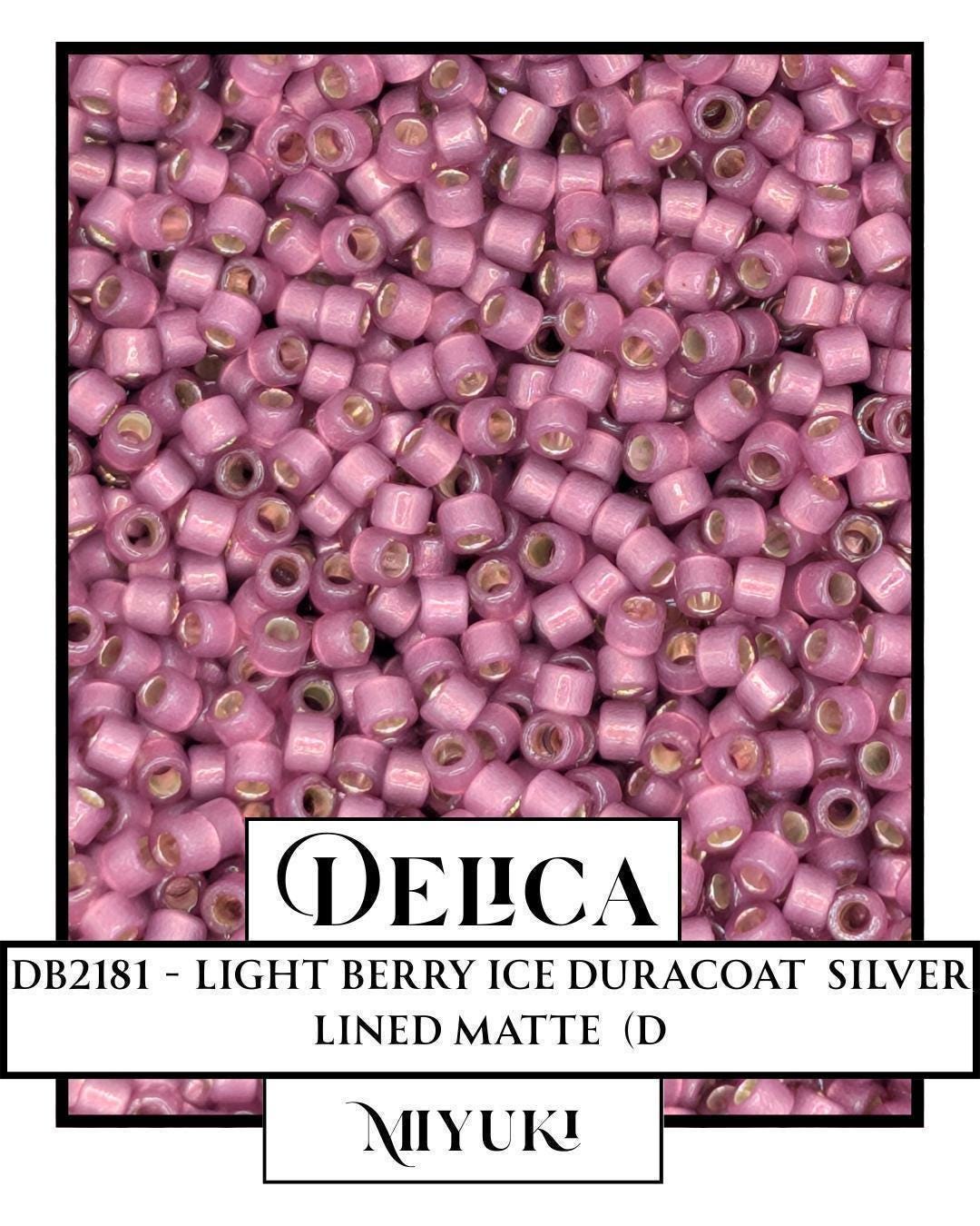 Miyuki Delica Beads - 11/0 Light Berry Ice Silver Lined Glass Seed Beads