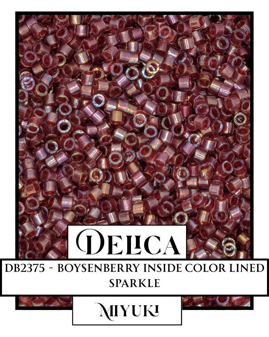 Miyuki Delica Beads - Boysenberry Seed Beads 11/0 Size | Premium Color Lined Sparkle