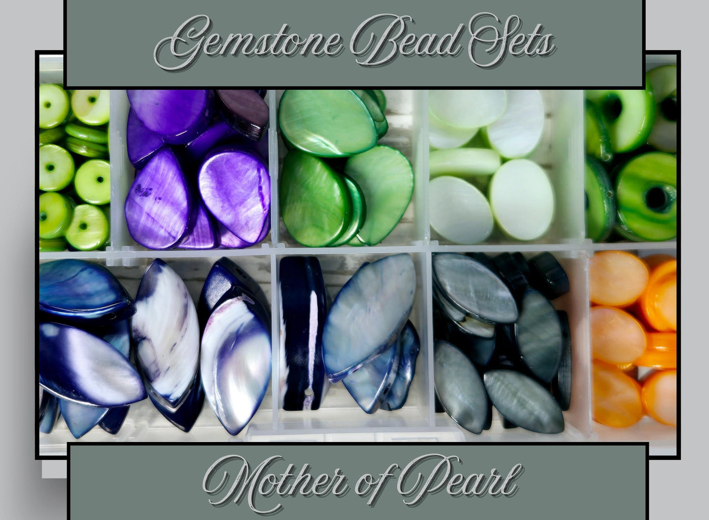 Mother Of Pearl Beads - Natural Iridescent Craft Beads For Jewelry Making Supplies