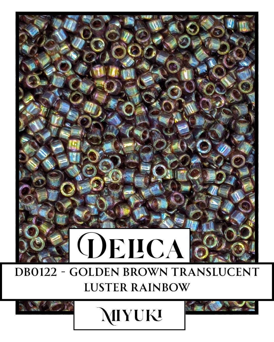 Miyuki Delica Beads | Japanese Glass Seed Beads 11/0 – Golden Brown, Uniform Quality