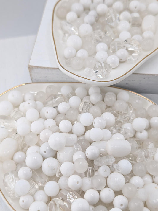 Quartz Gemstone Beads - Semi Precious Gemstone Bead Mix | Bulk Jewelry Supplies