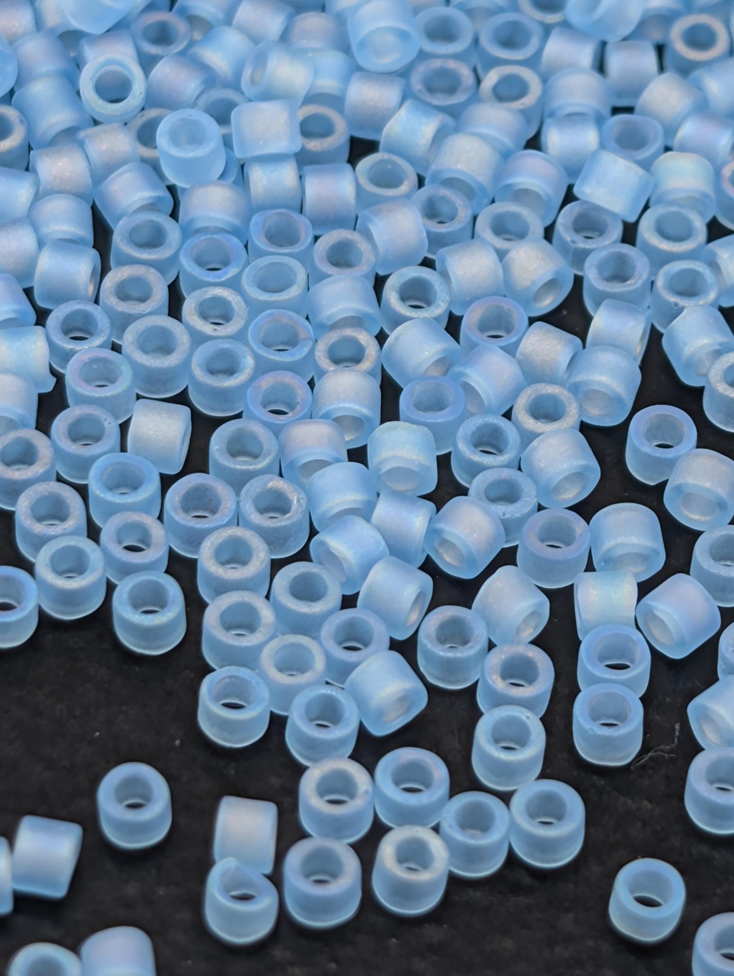Miyuki Delica Beads - Japanese Glass Seed Beads Size 11/0 in Transparent Aqua