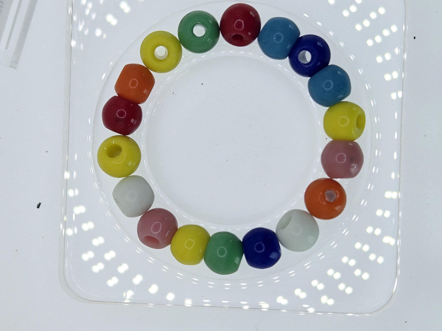 10mm Large Hole Beads - Round Glass Beads for DIY Jewelry Making Kit
