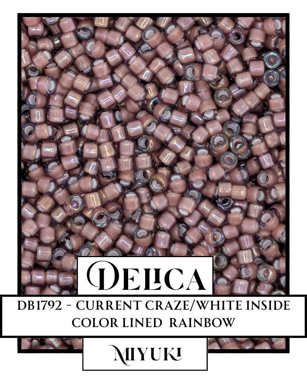Miyuki Delica Beads - Size 11/0 White ICL Glass Seed Beads | 7g Resealable Bag