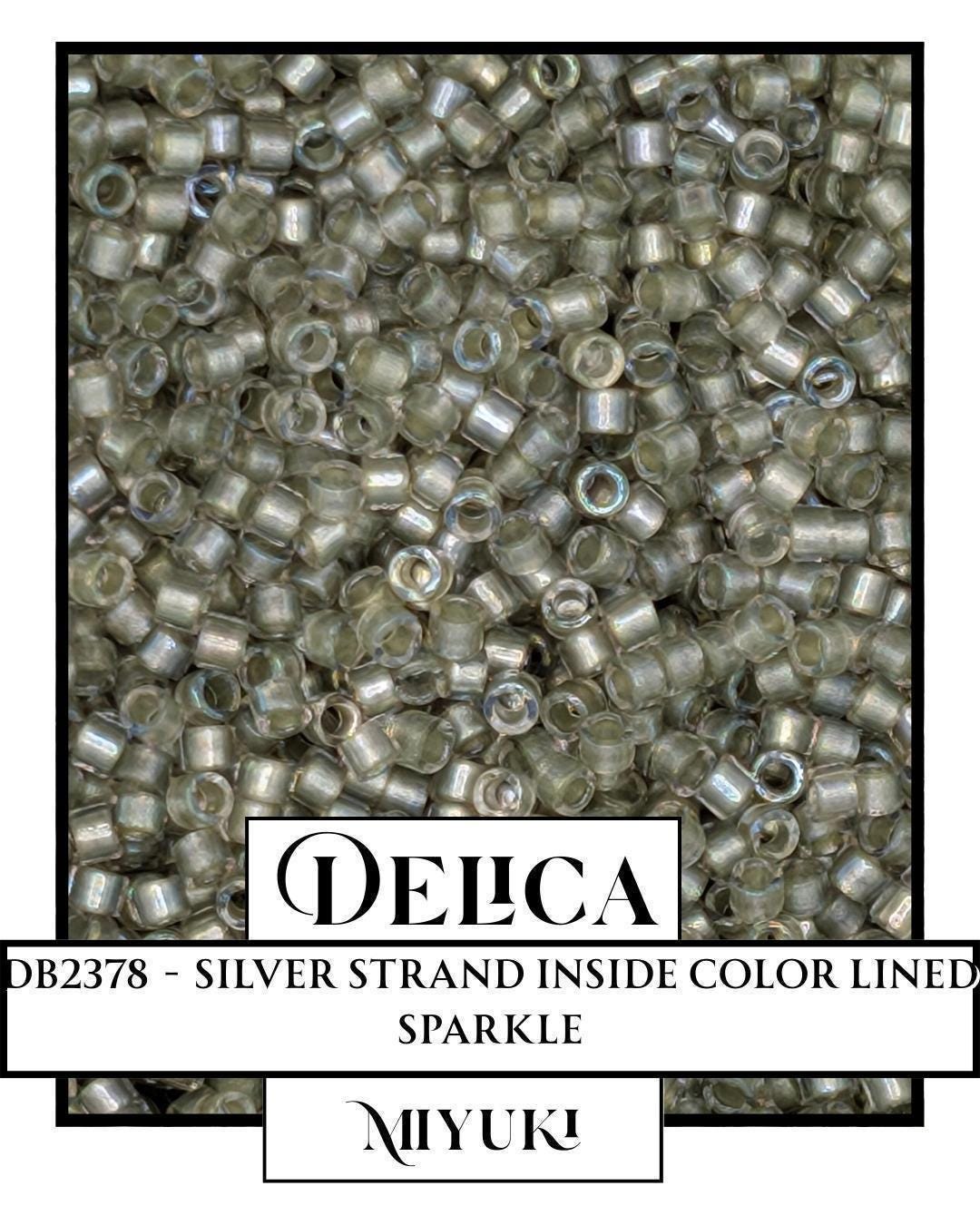 Miyuki Delica Beads - Silver Strand 11/0 Seed Beads | Premium Sparkle Strand