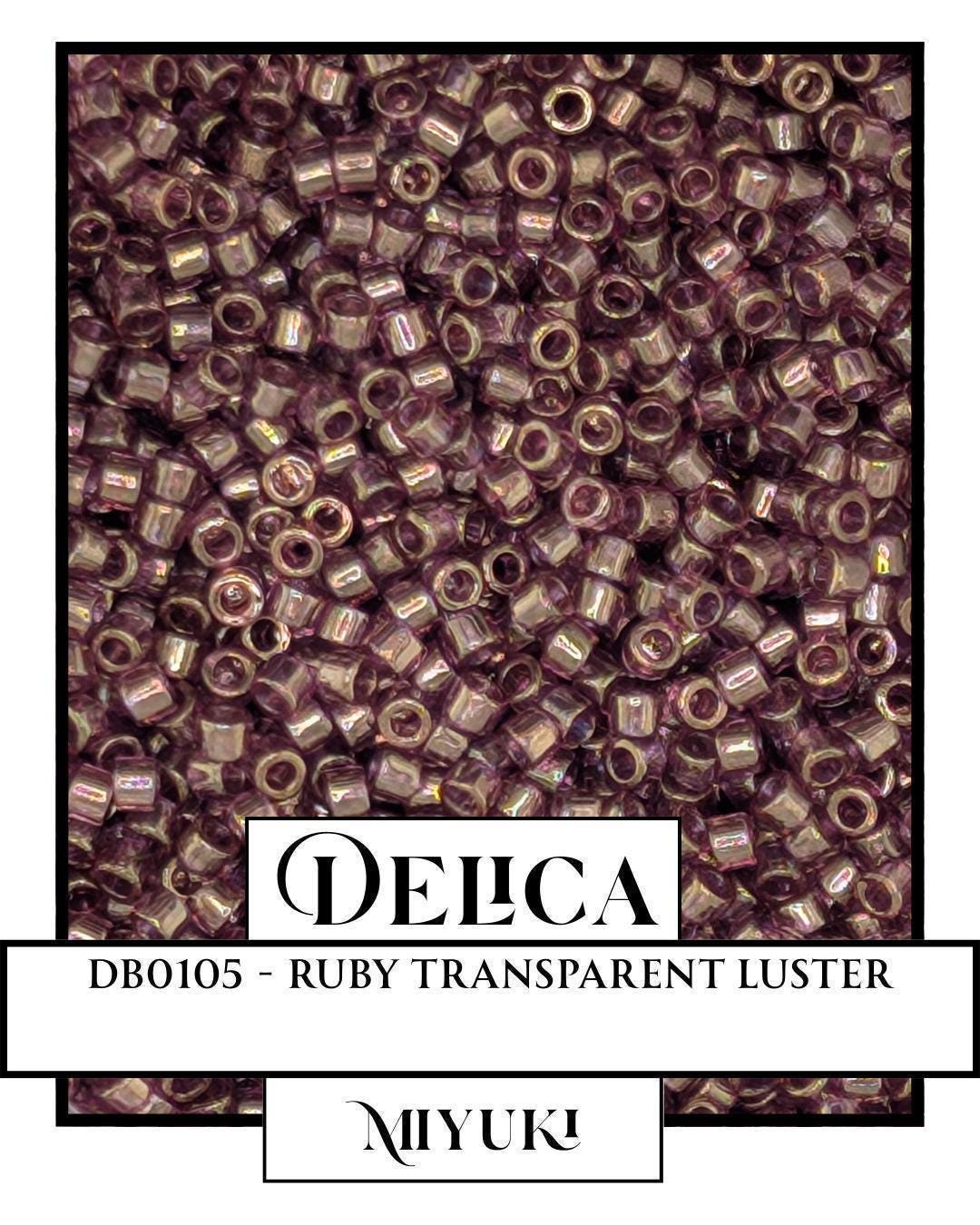 Miyuki Delica Beads - Ruby 11/0 Seed Bead Package | Japanese Glass Beads 7g