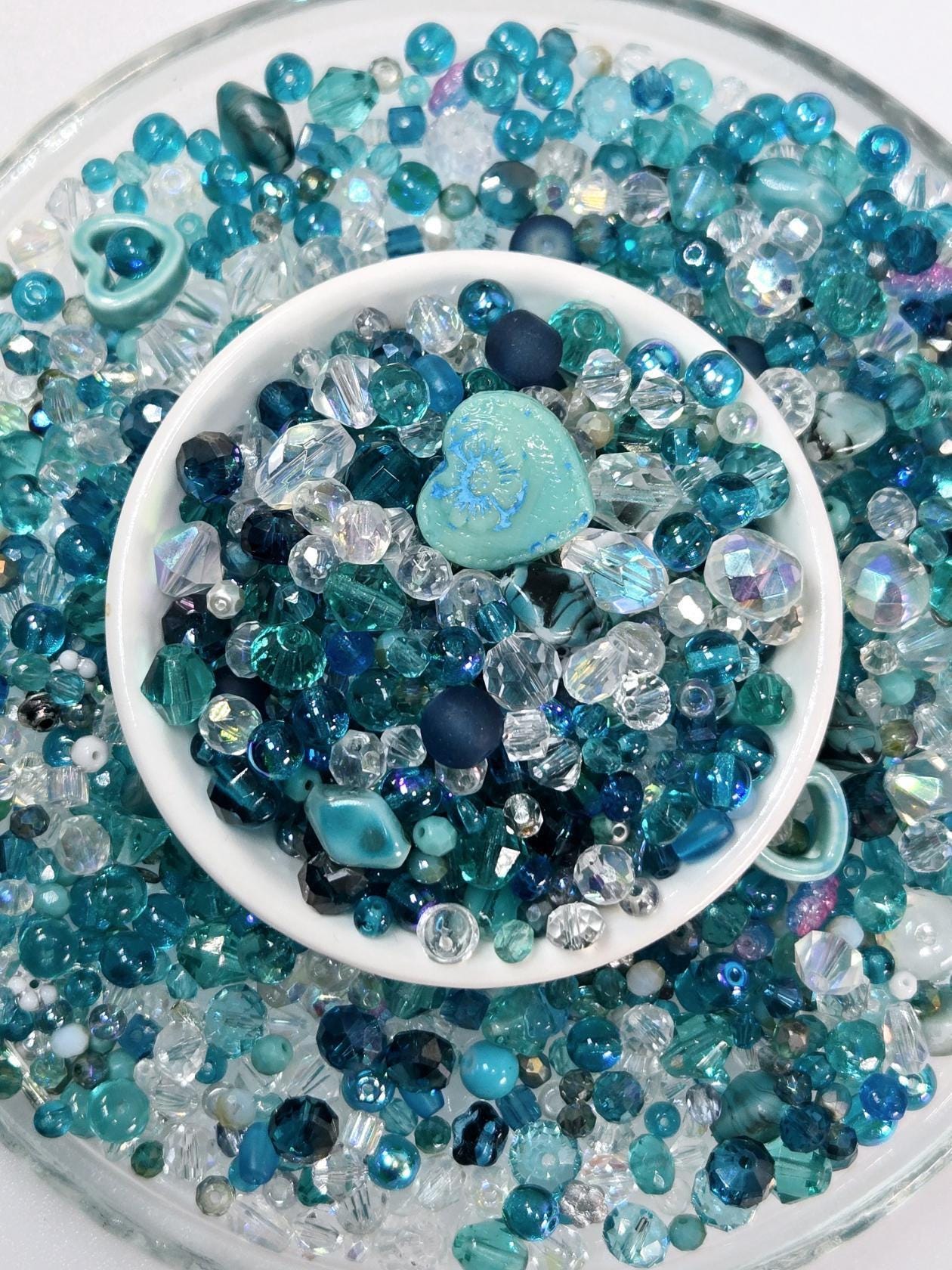 Glass Bead Soup Mix – Assorted Glass Beads & Mixed Color Beads 30g Package