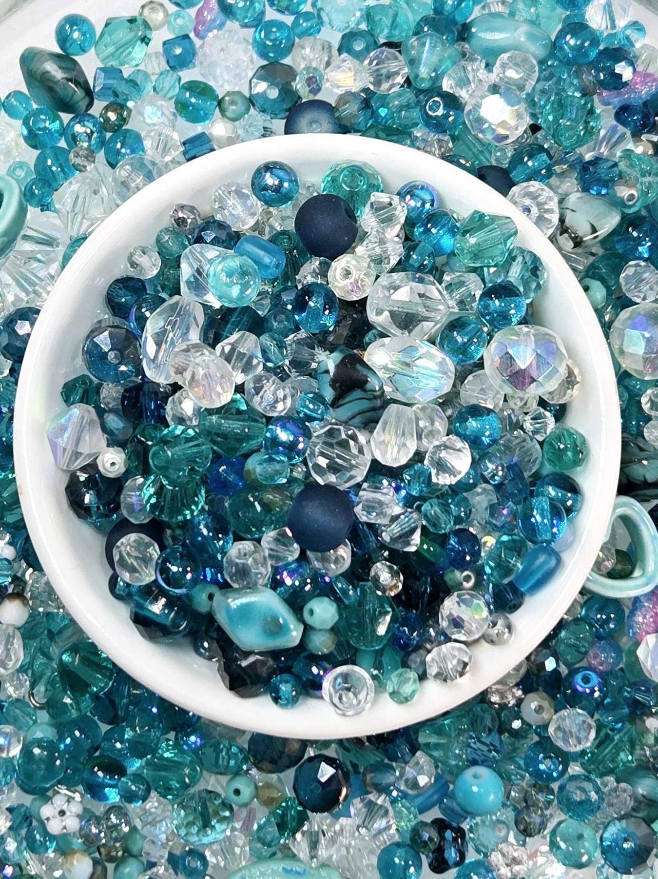 Glass Bead Soup Mix – Assorted Glass Beads & Mixed Color Beads 30g Package