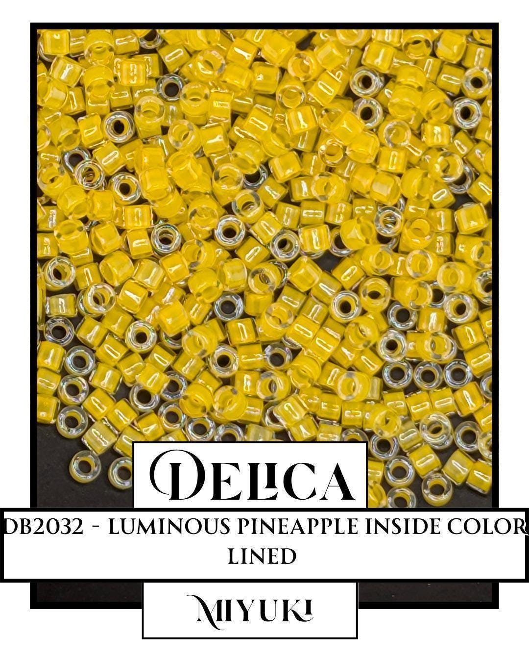 Miyuki Delica Beads - Luminous Pineapple 11/0 Japanese Glass Seed Beads 7g