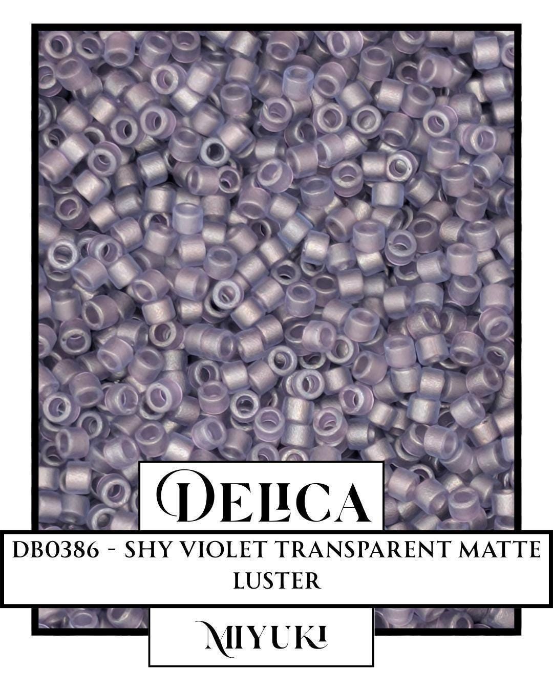 Miyuki Delica Beads - Size 11/0 Japanese Glass Seed Beads | 7g Shy Violet T/MA/L