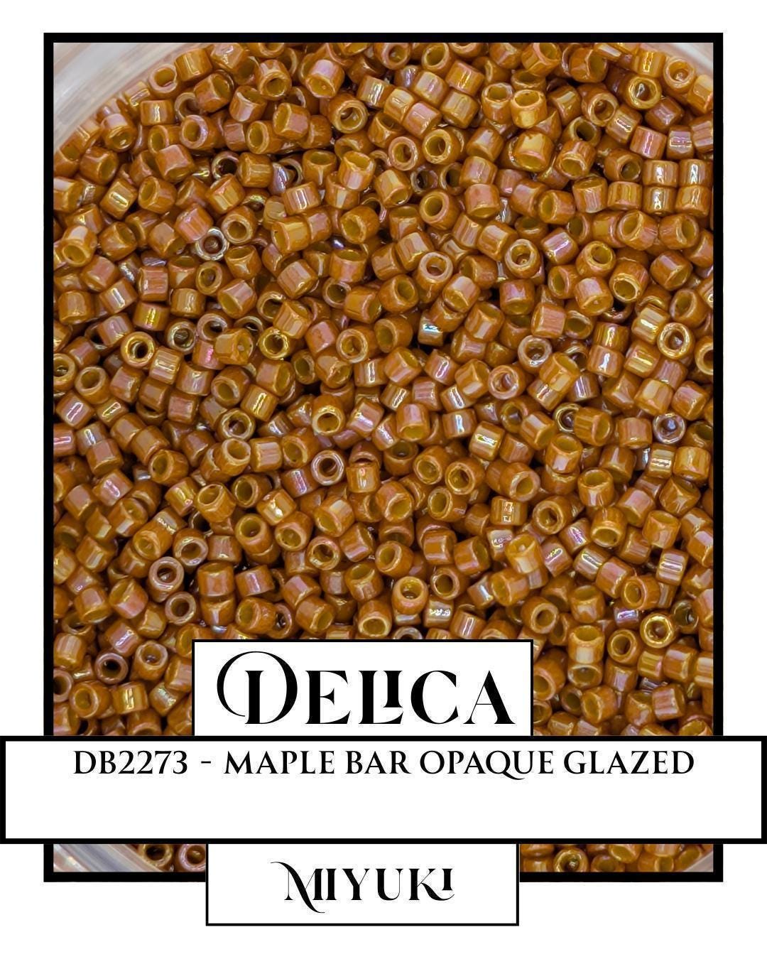 Miyuki Delica Beads – High Quality 11/0 Uniform Seed Beads in Maple Bar Opaque
