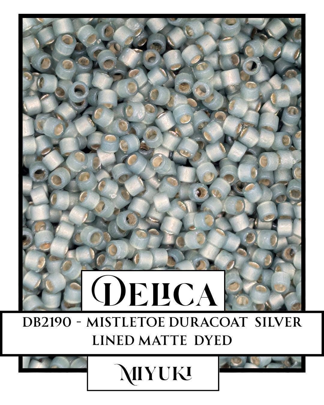 Miyuki Delica Beads Mistletoe Color – Uniform Size 11/0 Glass Seed Beads – 7g