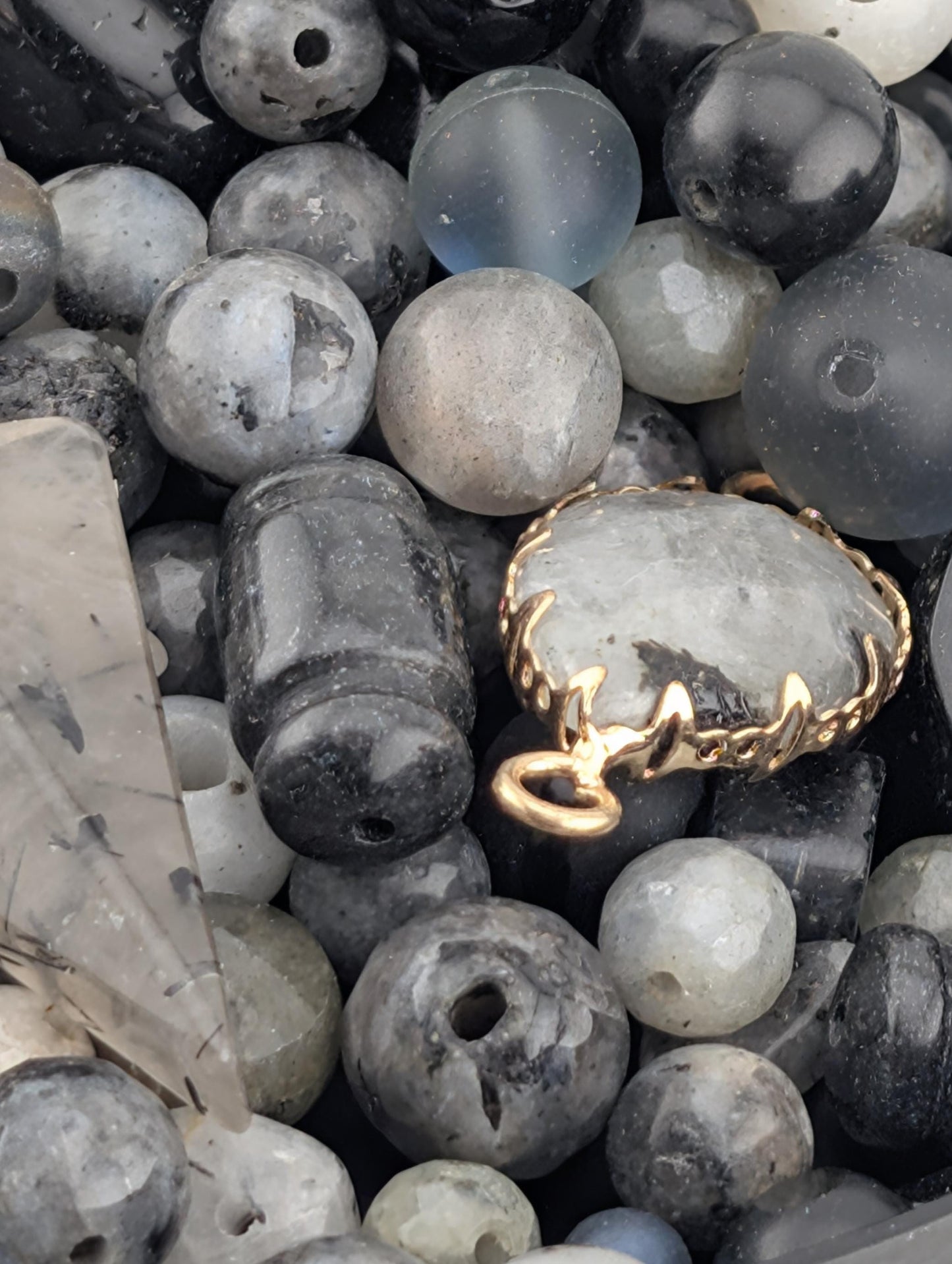 Moss Agate Beads - Natural Stone Beads Gemstone Mix | Semi Precious Jewelry Supplies