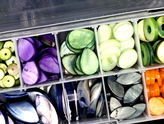 Mother Of Pearl Beads - Natural Iridescent Craft Beads For Jewelry Making Supplies