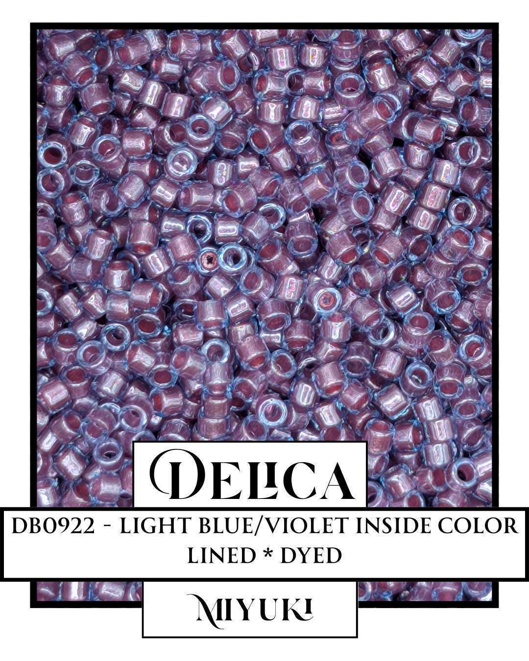 Miyuki Delica Beads - Japanese Glass Seed Beads Size 11/0 Light Blue Violet