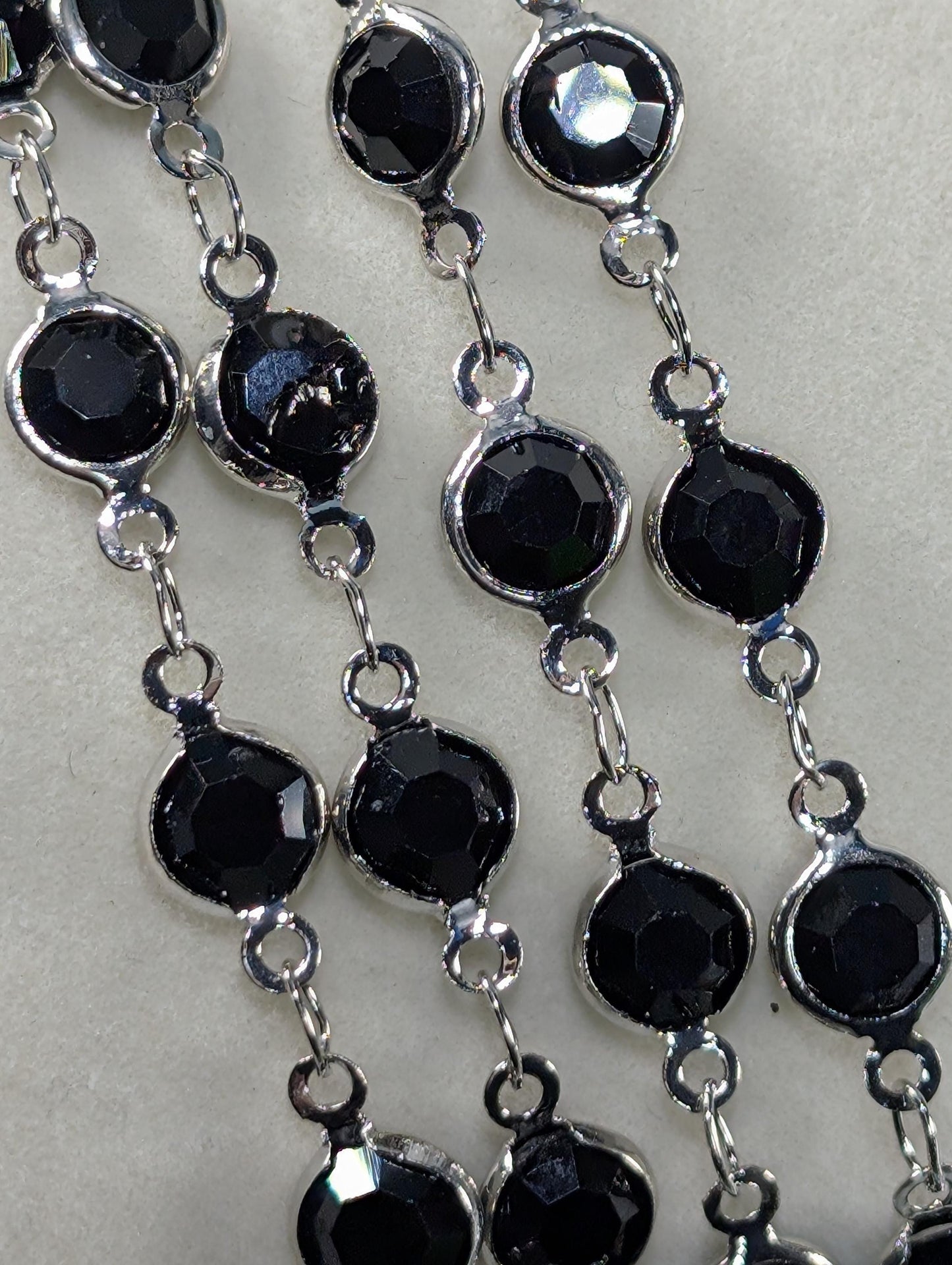 Multi-Color Silver Plated Chain Bulk Chain Silver Plated Chain By The Foot, For Jewelry Making and Crafts